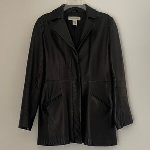 Banana Republic Midnight Leather Jacket